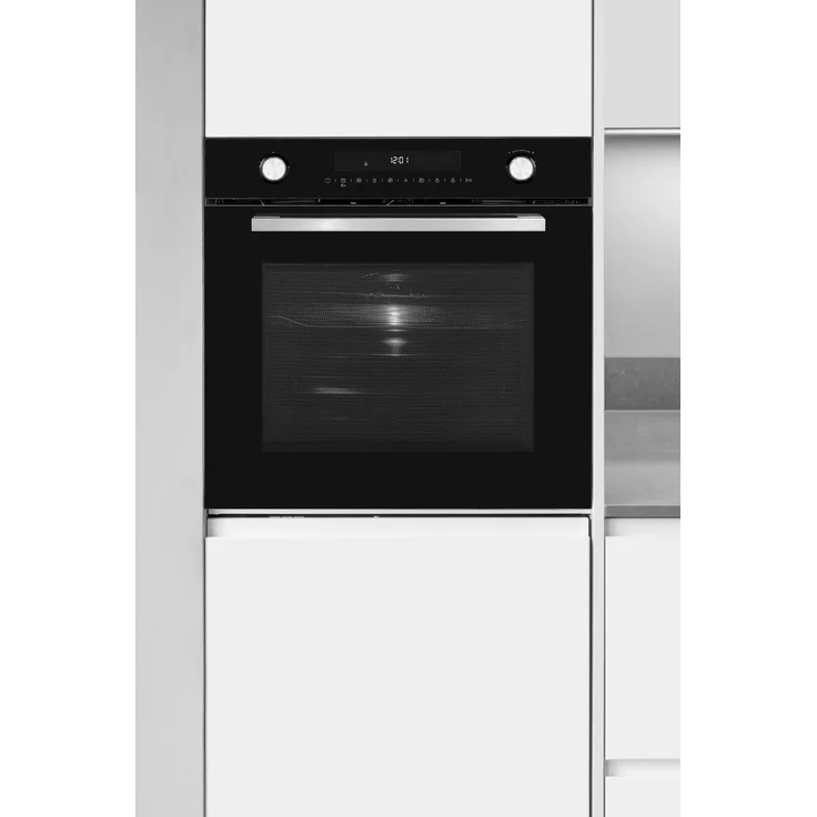 Exquisit EBEM797-H-030 Mikrowelle mit Grill und Heißluft, Einbaugerät, 72 Liter Garraum, Timer, Garraumbeleuchtung, schwarz – Bild 3