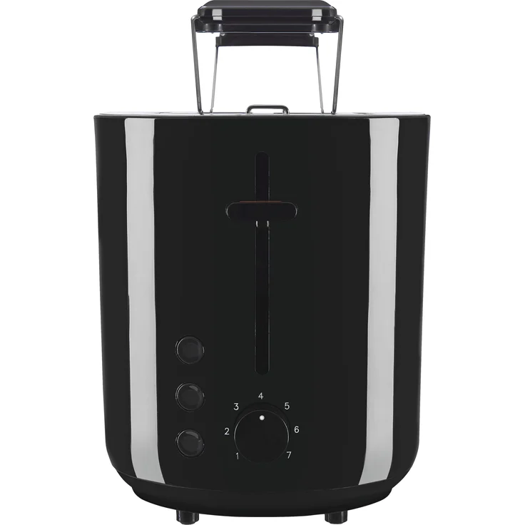 Exquisit TA 6103 2-Schlitz-Toaster, 850 Watt, 7 Leistungsstufen, abnehmbarer Brötchenaufsatz, Toasterzentrierung, schwarz – Bild 6