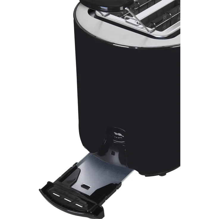 Exquisit TA 6103 2-Schlitz-Toaster, 850 Watt, 7 Leistungsstufen, abnehmbarer Brötchenaufsatz, Toasterzentrierung, schwarz – Bild 3