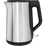 Gutfels WATER 3020 Wasserkocher, 2200 Watt, 1,5 Liter, integrierter Filter, Überhitzungs-/Trockengehschutz, silber, schwarz