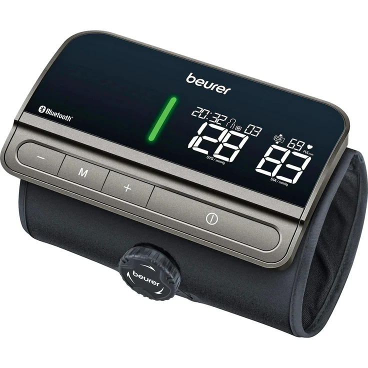Beurer BM81 EasyLock BT Oberarm-Messung, 2 Benutzer, Bluetooth-Konnektivität, Vollautomatische Messung, Pulsmessung, LED-Display – Bild 1
