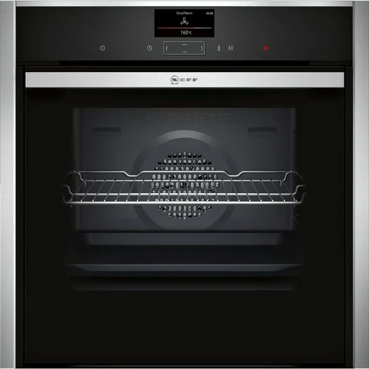 Neff B57CS24H0 N90 Einbaubackofen, Pyrolyse und Hydrolyse, A
