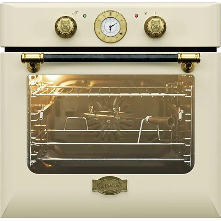 Kaiser EH 6432 BE ECO Retro Einbaubackofen, Drehspieß, Selbstreinigung, Pizzafunktionion