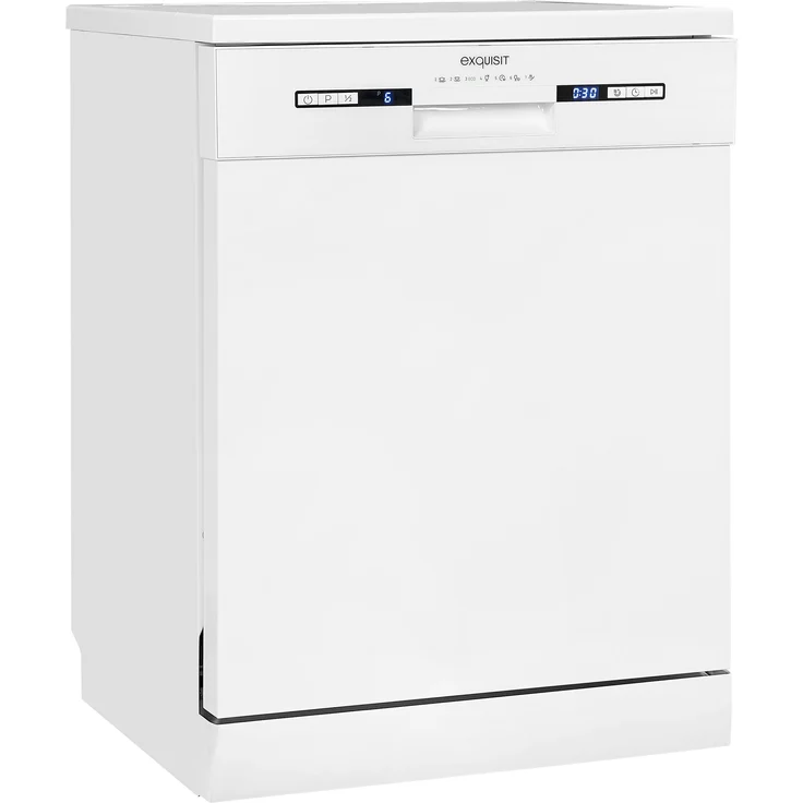 Exquisit GSP9313-030E weiss, Geschirrspüler, E, Geräuschemissionsklasse C, Geräuschemissionen 49 Dezibel – Bild 1