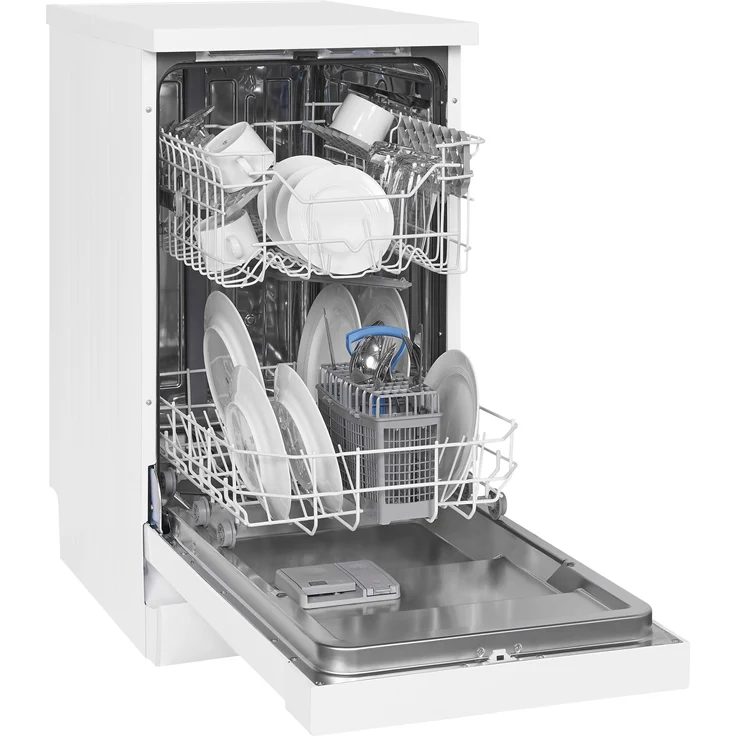 Exquisit GSP9310-060E weiss, Geschirrspüler, E, Geräuschemissionsklasse C, Geräuschemissionen 49 Dezibel – Bild 2