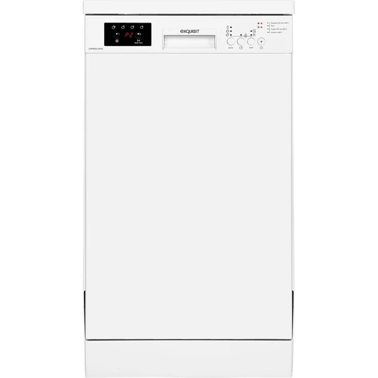Exquisit GSP9310-060E weiss, Geschirrspüler, E, Geräuschemissionsklasse C, Geräuschemissionen 49 Dezibel – Bild 3
