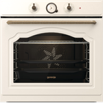 Gorenje BOS67371CLI Einbaubackofen, Classico Collection, A, Breite 59,5 cm, Volumen 77 l, Handgriff gold, elfenbein/creme,