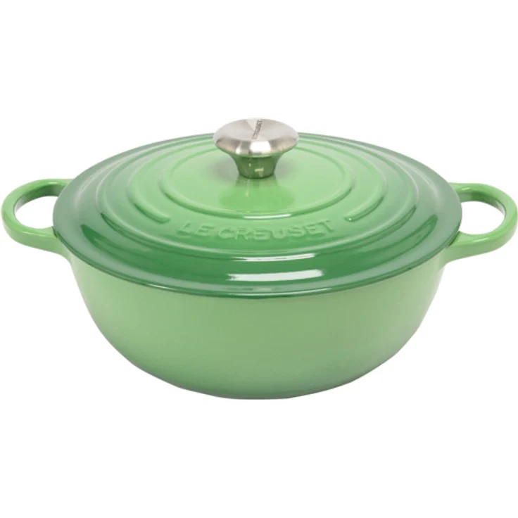 Le Creuset Signature La Marmite Bräter, rund, 26 cm, bamboo green – Bild 1