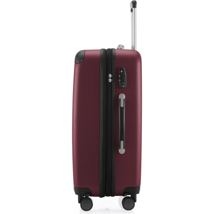 Hauptstadtkoffer Spree Großer Koffer XL Trolley Hartschalenkoffer Reisekoffer, TSA, 75 cm, 119 Liter, Dunkelrot – Bild 2