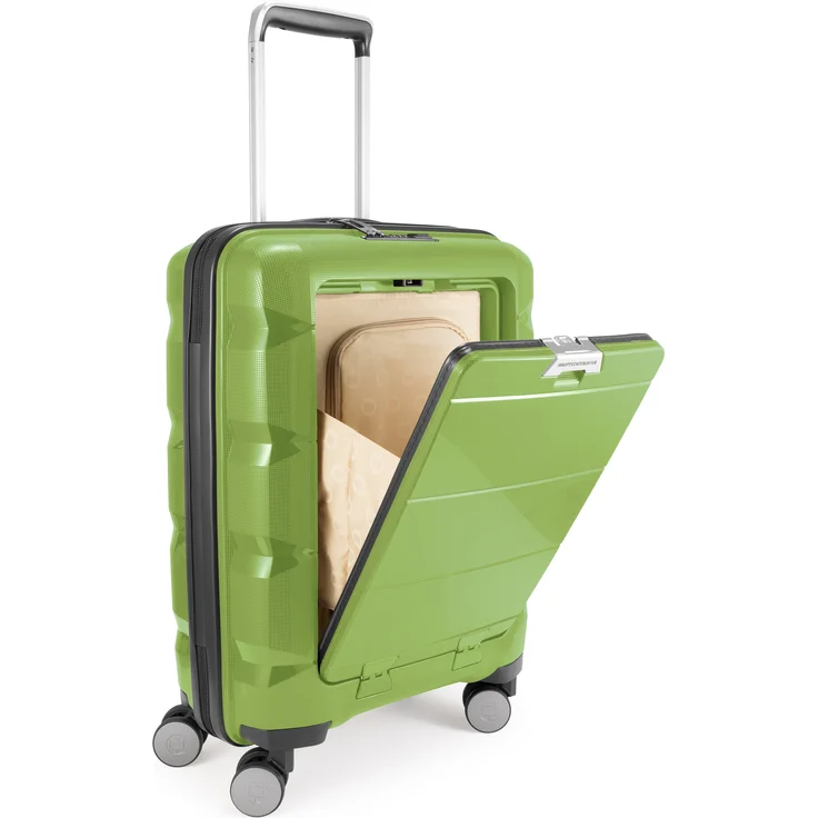 Hauptstadtkoffer Britz Handgepäck mit Laptopfach Hartschalen Koffer Trolley Rollkoffer Reisekoffer, TSA, 4 Rollen, 55 cm, 34 Liter, Hellgrün – Bild 10