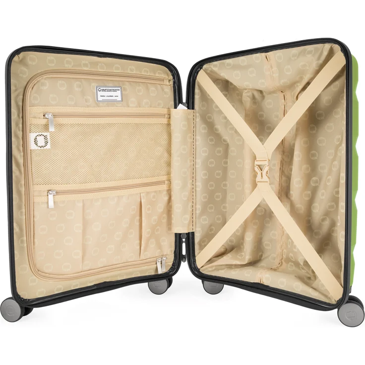 Hauptstadtkoffer Britz Handgepäck mit Laptopfach Hartschalen Koffer Trolley Rollkoffer Reisekoffer, TSA, 4 Rollen, 55 cm, 34 Liter, Hellgrün – Bild 14