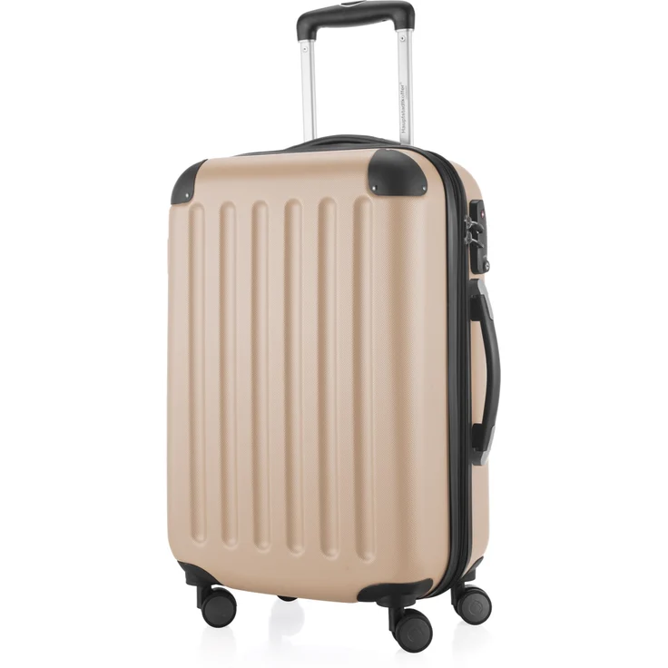 Hauptstadtkoffer Spree Handgepäck Koffer Trolley Hartschalenkoffer, TSA, 55 cm, 42 Liter, champagner – Bild 3