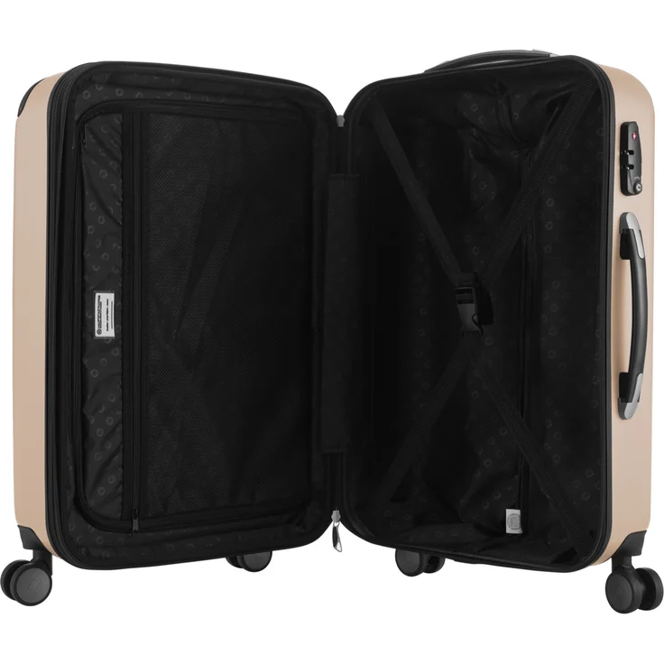 Hauptstadtkoffer Spree Handgepäck Koffer Trolley Hartschalenkoffer, TSA, 55 cm, 42 Liter, champagner – Bild 6