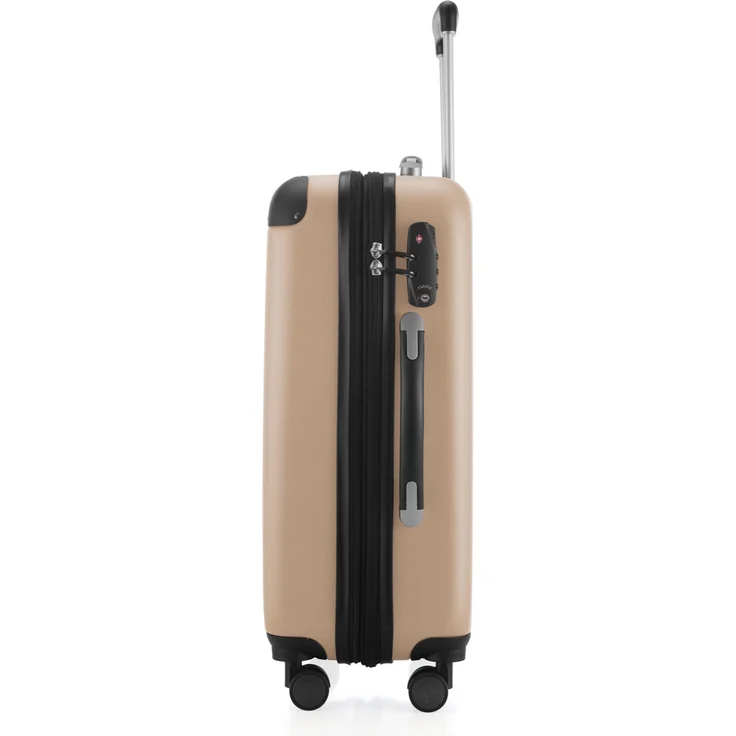Hauptstadtkoffer Spree Handgepäck Koffer Trolley Hartschalenkoffer, TSA, 55 cm, 42 Liter, champagner – Bild 5