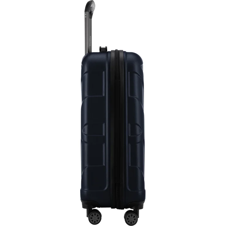Suitline Handgepäck Hartschalen Koffer Koffer Trolley Rollkoffer Reisekoffer, TSA, 55 cm, ca. 40 Liter, 100% ABS Matt Dunkelblau – Bild 5