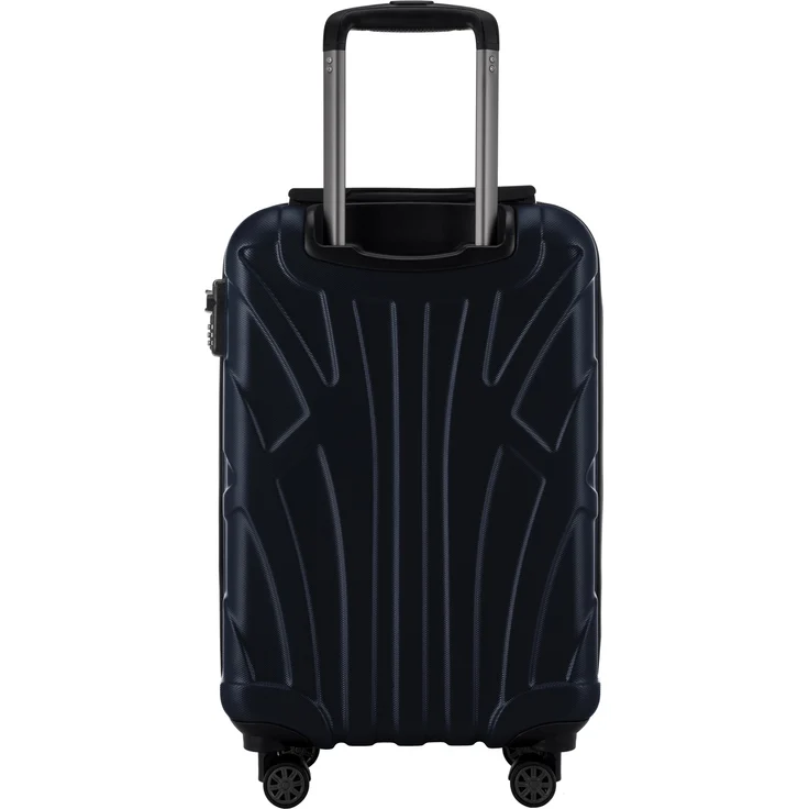 Suitline Handgepäck Hartschalen Koffer Koffer Trolley Rollkoffer Reisekoffer, TSA, 55 cm, ca. 40 Liter, 100% ABS Matt Dunkelblau – Bild 3