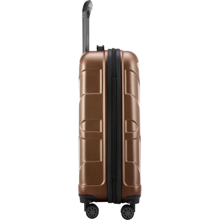 Suitline Handgepäck Hartschalen Koffer Koffer Trolley Rollkoffer Reisekoffer, TSA, 55 cm, ca. 40 Liter, 100% ABS Matt Braun – Bild 5