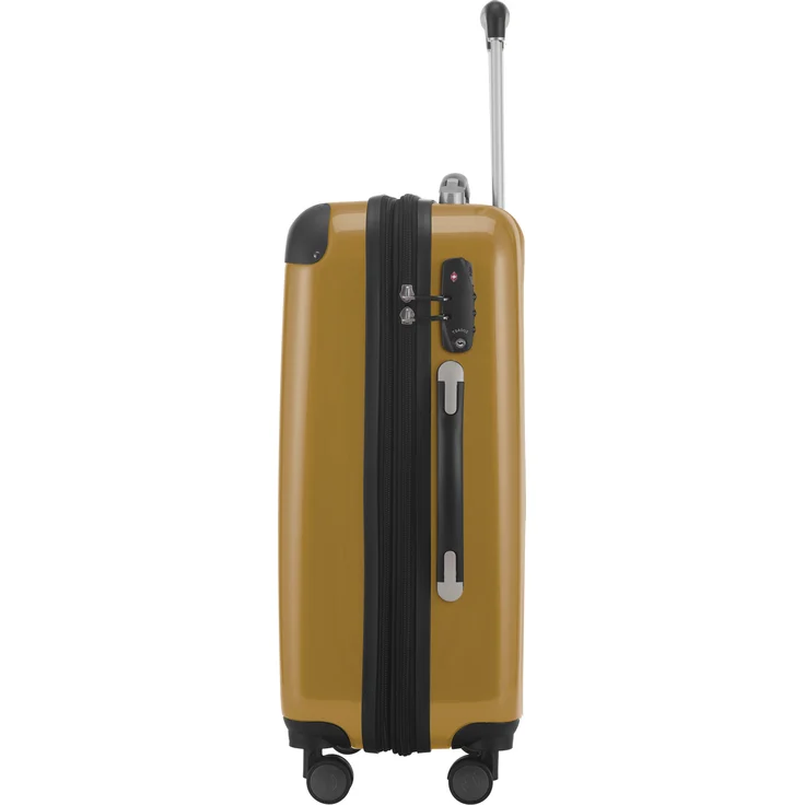 Hauptstadtkoffer Alex Handgepäck Hartschalenkoffer Kabinen Gepäck für jede Airline, 4 Rollen, Erweiterbar, 55 cm, 42 Liter TSA Zahlenschloss, herbstgold – Bild 2