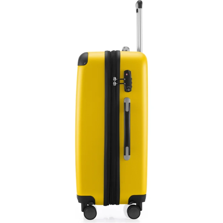 Hauptstadtkoffer Spree Mittelgroßer Koffer Hartschale Trolley, 65 cm, TSA, 74 Liter, Gelb – Bild 2