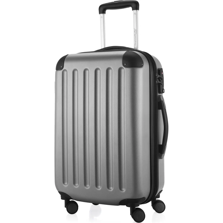 Hauptstadtkoffer Spree Handgepäck Koffer Trolley Hartschalenkoffer, TSA, 55 cm, 42 Liter, Silber – Bild 1