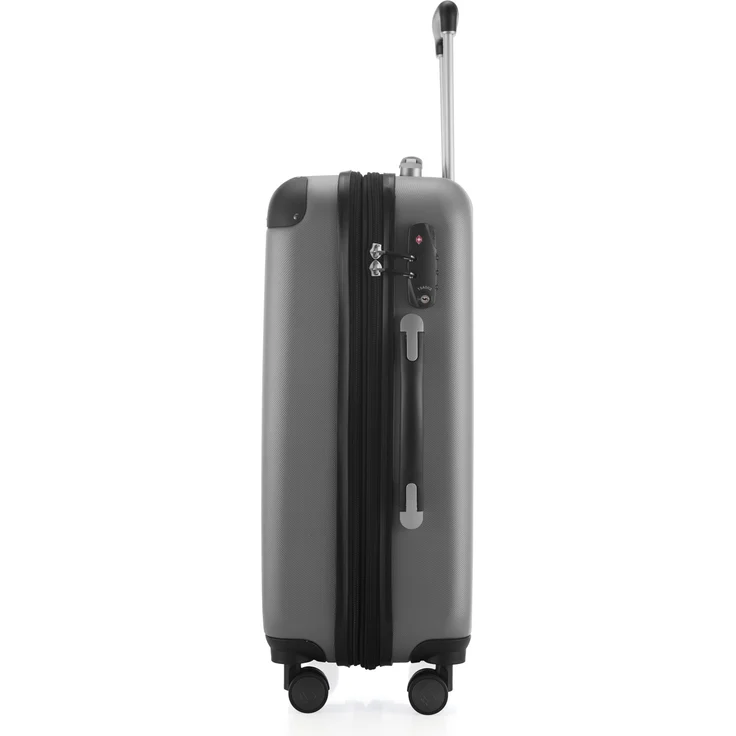 Hauptstadtkoffer Spree Handgepäck Koffer Trolley Hartschalenkoffer, TSA, 55 cm, 42 Liter, Silber – Bild 2