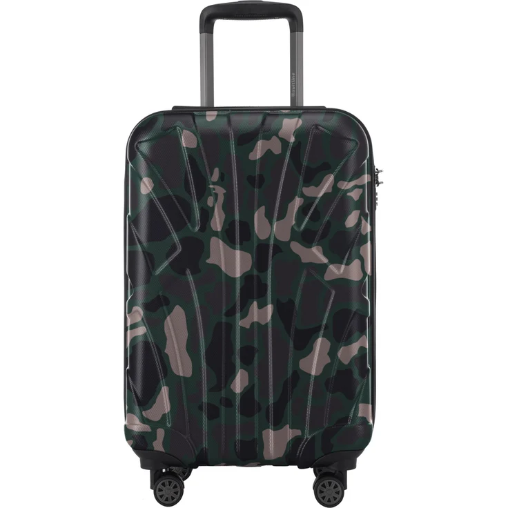 Suitline S1 Handgepäck Hartschalen, Koffer Koffer Trolley Reisekoffer, TSA, 55 cm, ca. 33 Liter, 100% ABS Matt Camouflage – Bild 2