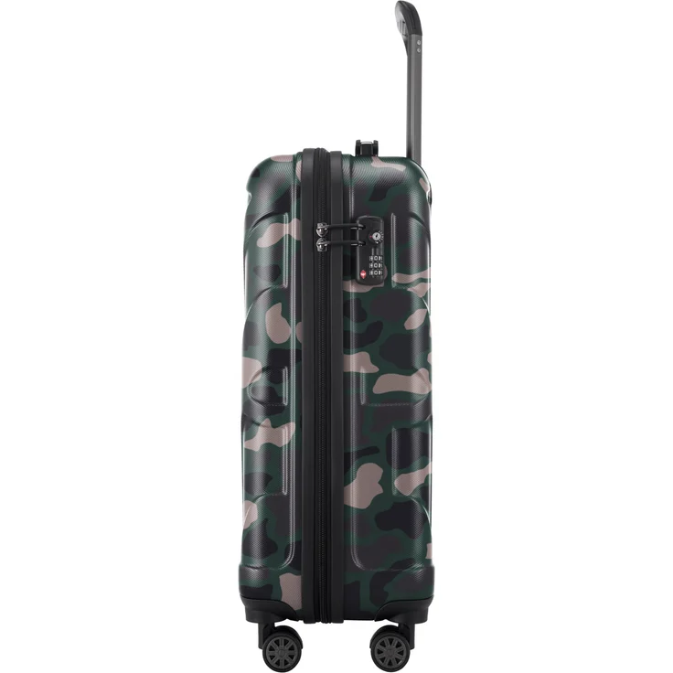 Suitline S1 Handgepäck Hartschalen, Koffer Koffer Trolley Reisekoffer, TSA, 55 cm, ca. 33 Liter, 100% ABS Matt Camouflage – Bild 3