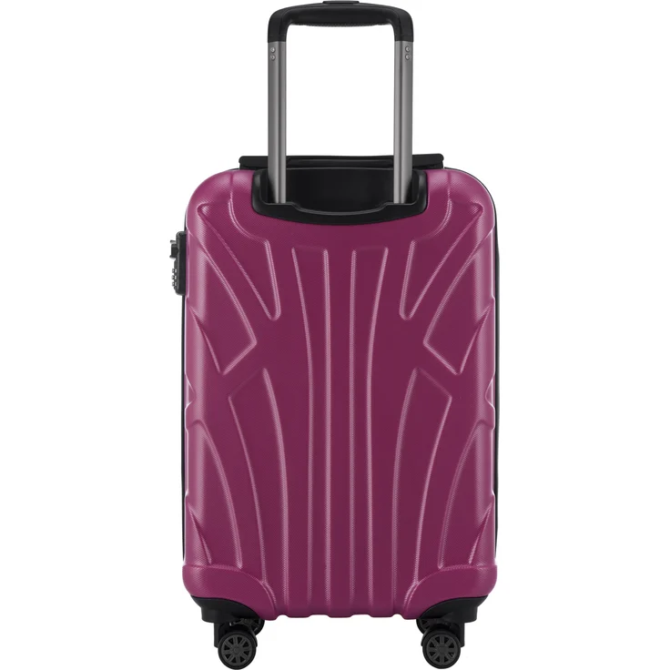 Suitline Handgepäck Hartschalen Koffer Koffer Trolley Rollkoffer Reisekoffer, TSA, 55 cm, ca. 40 Liter, 100% ABS Matt Magenta – Bild 3