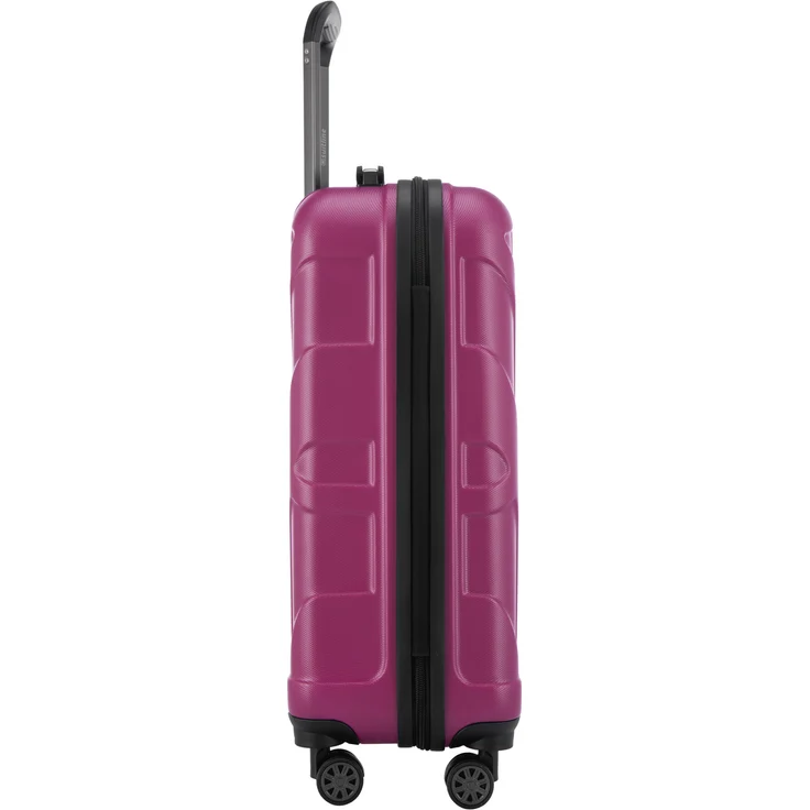Suitline Handgepäck Hartschalen Koffer Koffer Trolley Rollkoffer Reisekoffer, TSA, 55 cm, ca. 40 Liter, 100% ABS Matt Magenta – Bild 5