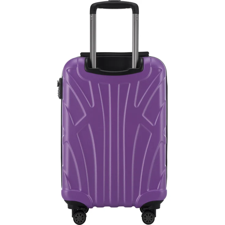 Suitline Handgepäck Hartschalen Koffer Koffer Trolley Rollkoffer Reisekoffer, TSA, 55 cm, ca. 40 Liter, 100% ABS Matt Lila – Bild 3