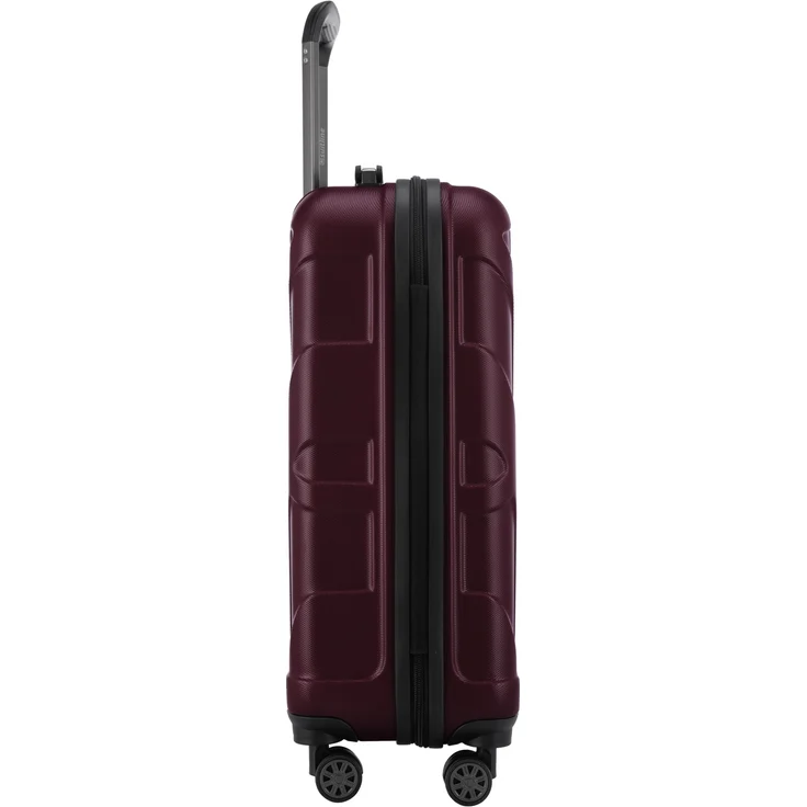 Suitline Handgepäck Hartschalen Koffer Koffer Trolley Rollkoffer Reisekoffer, TSA, 55 cm, ca. 40 Liter, 100% ABS Matt Burgund – Bild 5