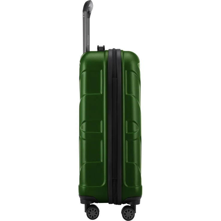 Suitline Handgepäck Hartschalen Koffer Koffer Trolley Rollkoffer Reisekoffer, TSA, 55 cm, ca. 40 Liter, 100% ABS Matt Grün – Bild 5