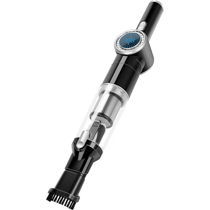 TurboTronic by Z-Line Akku-Handstaubsauger CT20 extrem saugstark mit 15000 Pa, 90 W, beutellos, Akkustaubsauger mit Ladestation, Wandhalterung, Zubehörhalterung, Fugendüse und Bürstenaufsatz, Akku Hand Staubsauger für Auto und Co., Akkusauger, Akkuhandstau – Bild 3