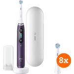 Oral-B iO - 8n Lila + Aufsteckbürsten iO Ultimate Clean (8 Stück)