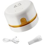 GelldG Handstaubsauger Mini-Sauger, Tischstaubsauger Klein Handstaubsauger Desktop Vakuum Cleaner Mit Ladekabel Bürsten, für Desktop, Haushalt, Büro und Auto