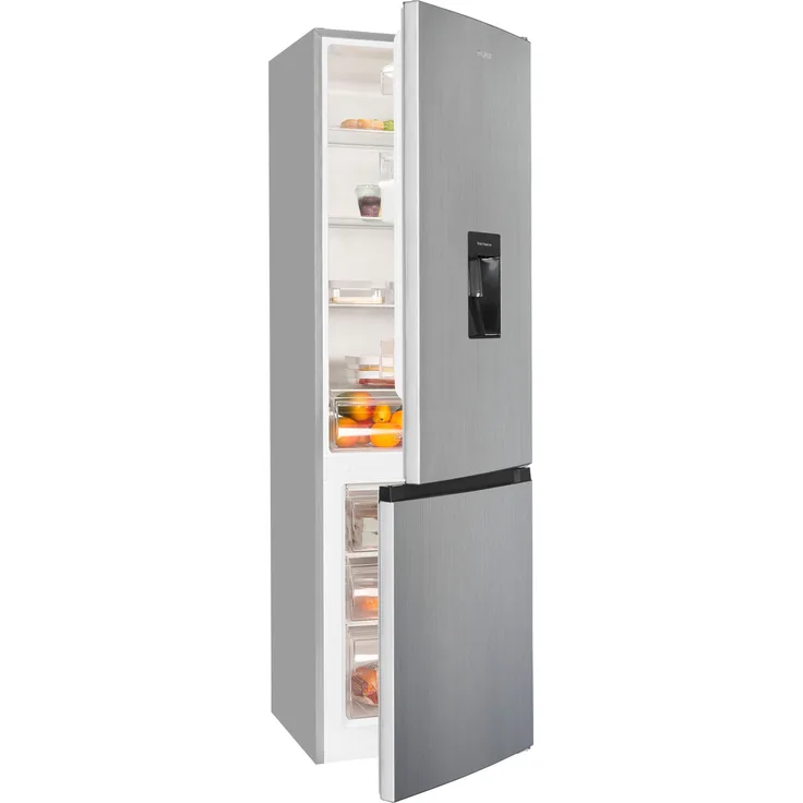 Exquisit KGC265-70-WS-040D Kühl-Gefrierkombination, freistehend, inoxlook, Energieklasse D