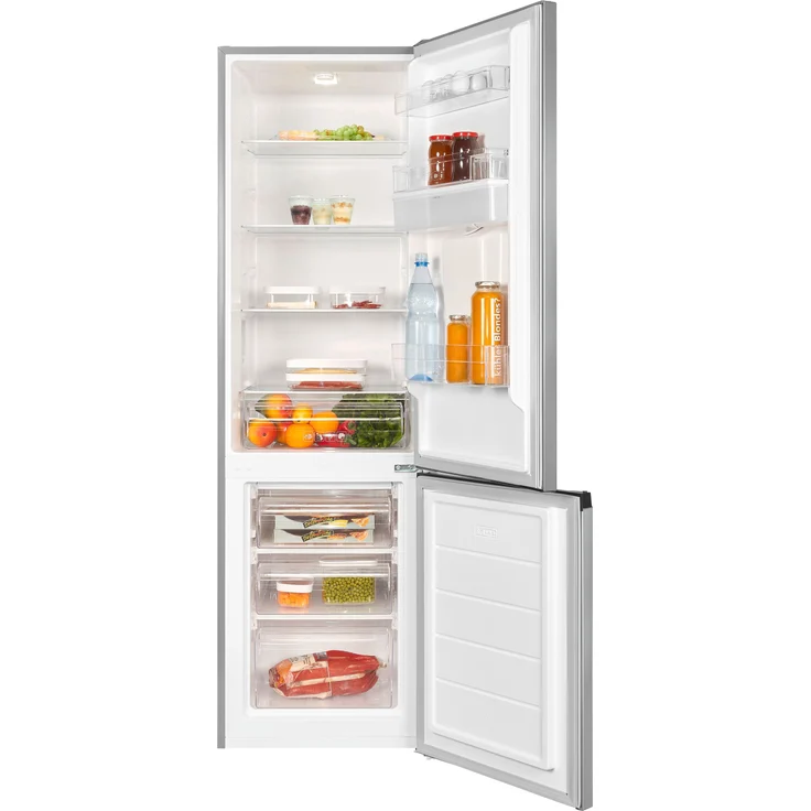 Exquisit KGC265-70-WS-040D Kühl-Gefrierkombination, freistehend, inoxlook, Energieklasse D – Bild 5