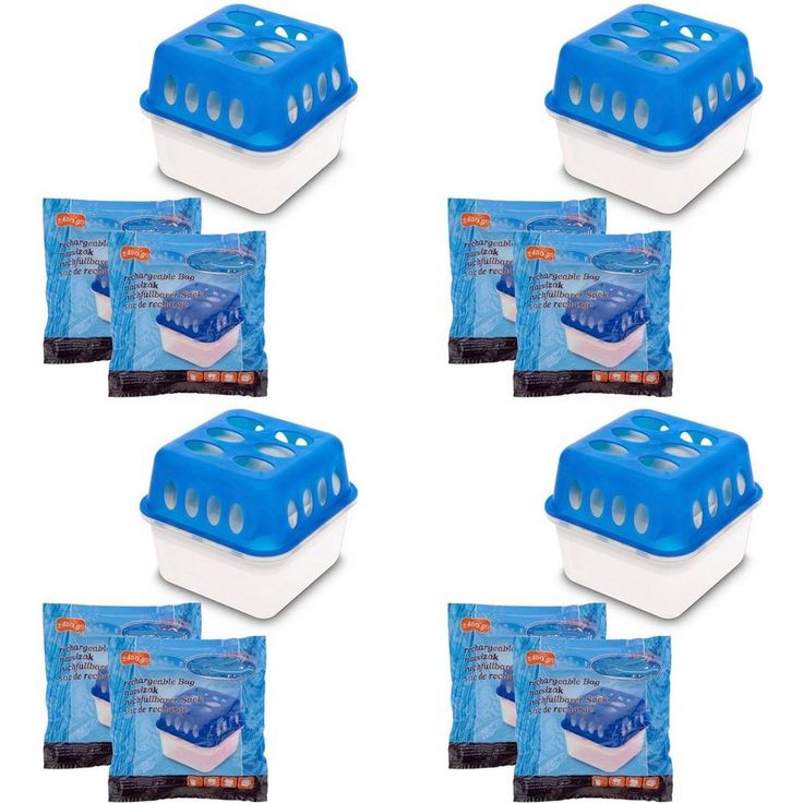 BigDean Luftbefeuchter 4x Ultra Fresh Luftentfeuchter Raumentfeuchter mit Nachfüll?Granulat