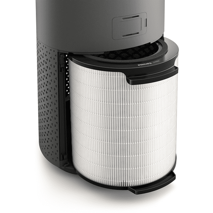 PHILIPS AC 1715-11 1000 SERIES Luftreiniger Dunkelgrau-Schwarz (27 Watt, Raumgröße: 78 m², HEPA- und Aktivkohlefilter, Vorfilter) – Bild 4