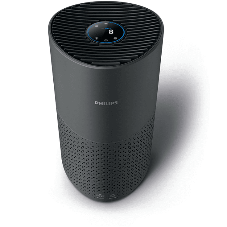 PHILIPS AC 1715-11 1000 SERIES Luftreiniger Dunkelgrau-Schwarz (27 Watt, Raumgröße: 78 m², HEPA- und Aktivkohlefilter, Vorfilter) – Bild 3