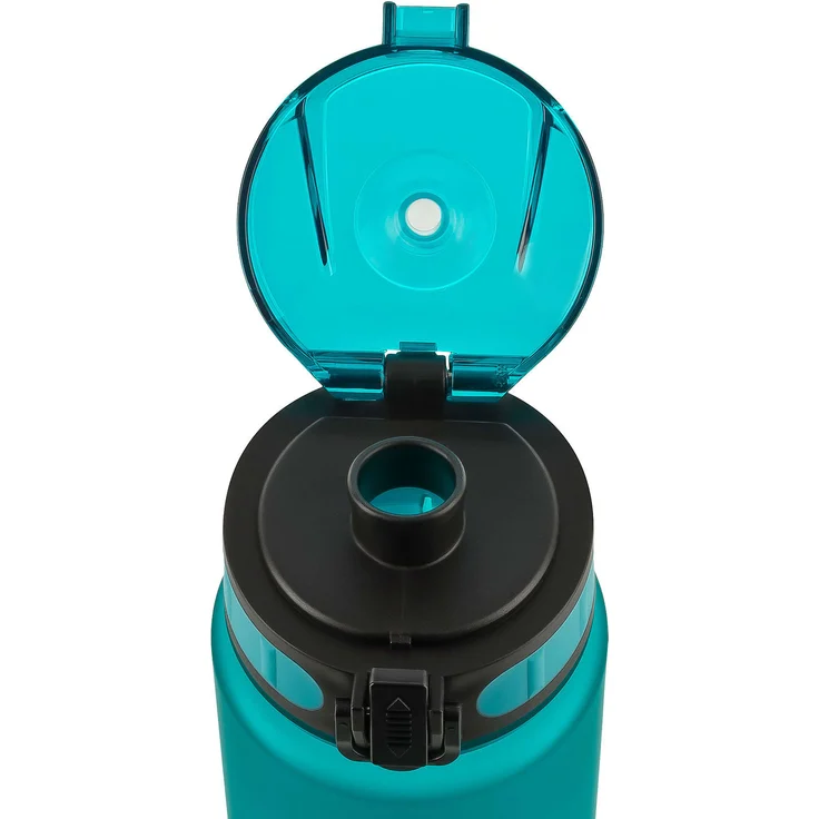 schmatzfatz Trinkflasche Sportflasche 500 ml 24 cm Tritan Petrol – Bild 5
