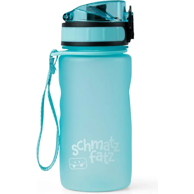 schmatzfatz Trinkflasche Sportflasche 350 ml 18 cm Tritan Türkis