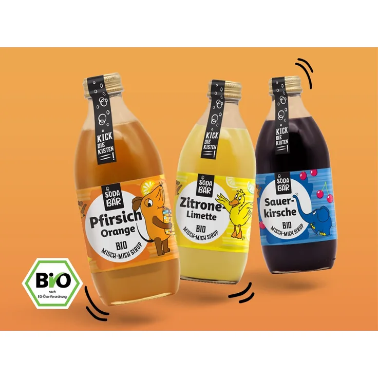 SodaBär BIO Sirup 3er Probierset "Die Maus"