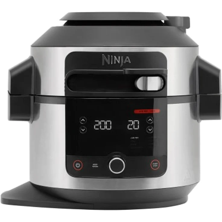 Ninja OL550EU Multikocher, 1460 Watt, 6 Liter, 11 Garfunktionen, Schnellkoch-Modus, Heißluft-Frittier-Modus, Einfache Bedienung & Reinigung, edelstahl – Bild 1