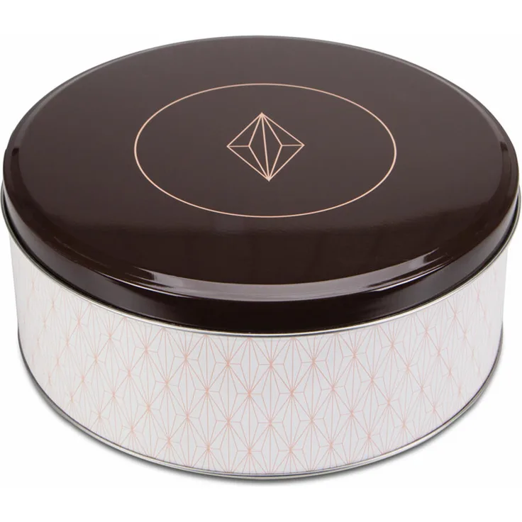 Städter Gebäckdose Vanilla Diamonds Rund, Plätzchendose, Gebäck Dose, Blechdose, Keksdose, Weißblech, Ø 22 cm, 710047