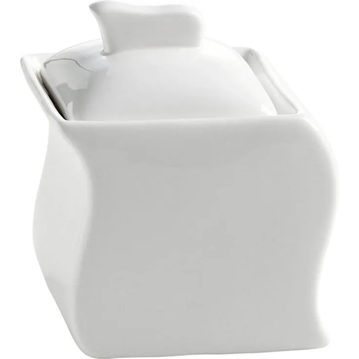 Zuckerdose MOTION 260 ml - Mawell & Williams - White Basics - Porzellandose - Zuckerbecher
