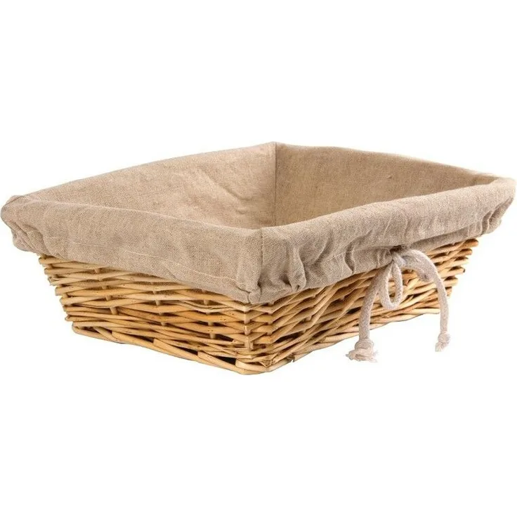 Olympia Brotkorb Weide mit Futter, 9,5 x 31,5 x 23cm