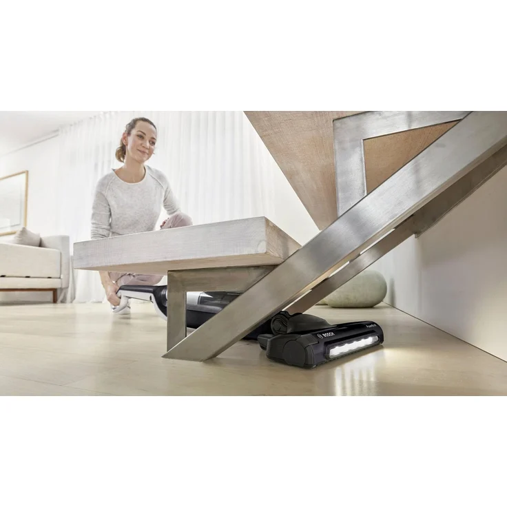 Bosch Flexxo Serie 4 BBH3P2801 Handstaubsauger, 55 min Akkubetrieb, freistehend, schwarz , 28 V, Power Düse mit LED, beutellos, integriertes Zubehör, Schwarz – Bild 3