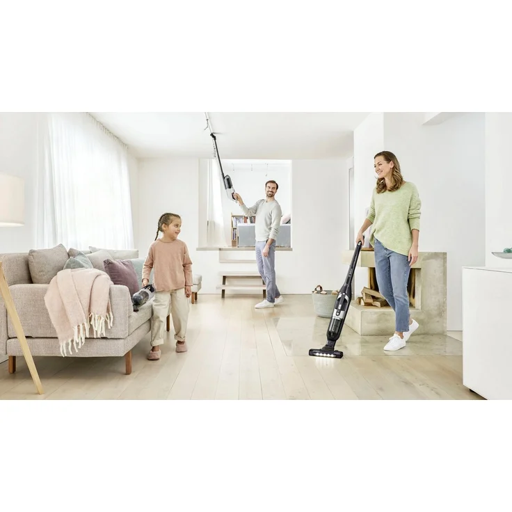Bosch Flexxo Serie 4 BBH3P2801 Handstaubsauger, 55 min Akkubetrieb, freistehend, schwarz , 28 V, Power Düse mit LED, beutellos, integriertes Zubehör, Schwarz – Bild 4