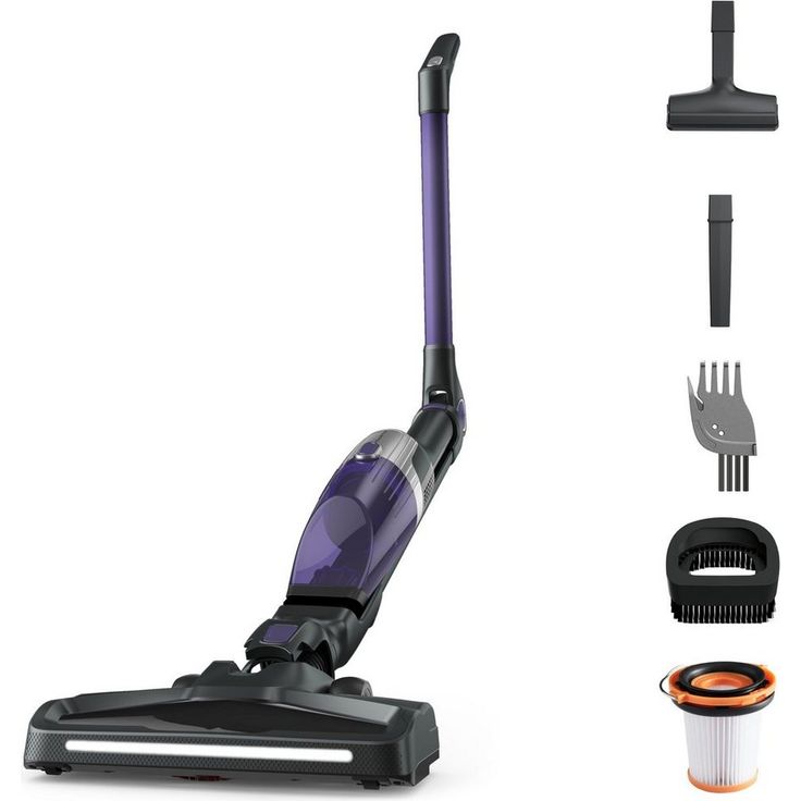 Rowenta RH1238 Xtrem Compact Handstaubsauger, 40 min Akkubetrieb, Flex-Gelenk, lila-schwarz – Bild 1